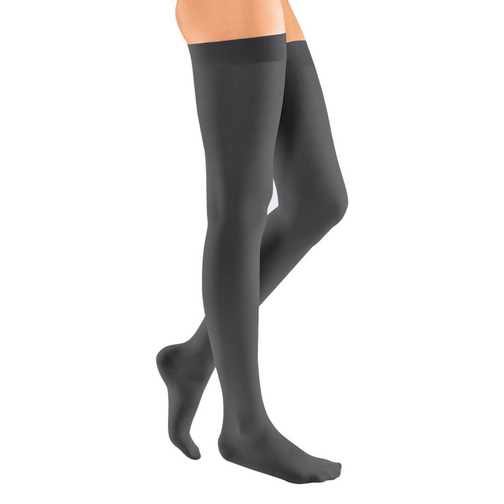mediven Elegance Thigh High 20-30 mmHg Compression Socks - Classic Darks – Anthracite