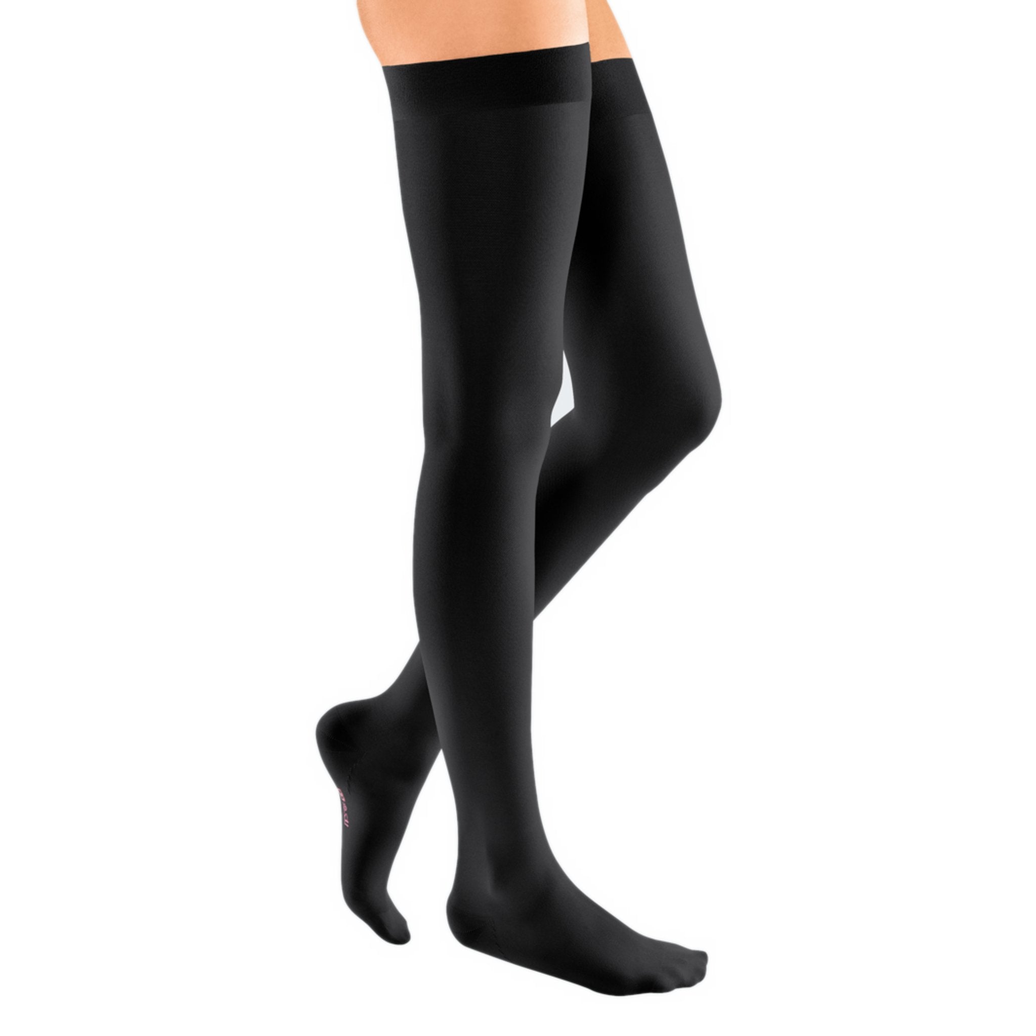mediven Elegance Thigh High 20-30 mmHg Compression Socks - Classic Darks – Black