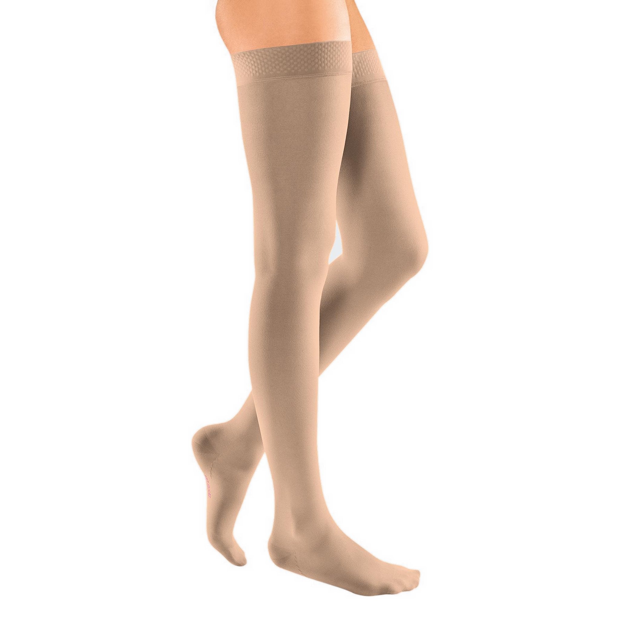 mediven Elegance Thigh High 30-40 mmHg Compression Socks - Neutral & Skin-Tone Shades – Beige