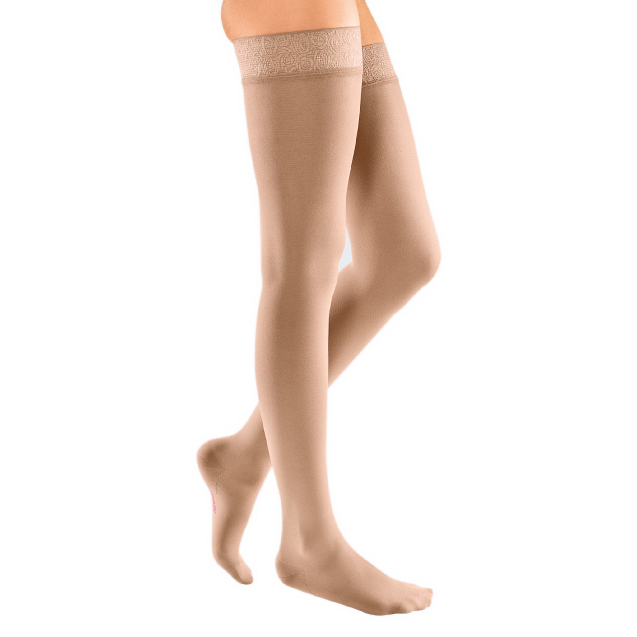 mediven Elegance Thigh High 20-30 mmHg Compression Socks - Neutral & Skin-Tone Shades – Cashmere