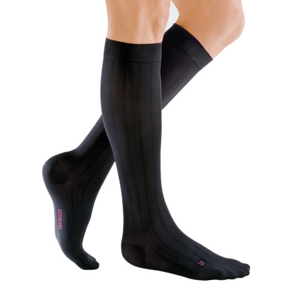 mediven For Men Knee High 30-40 mmHg Compression Socks – Black