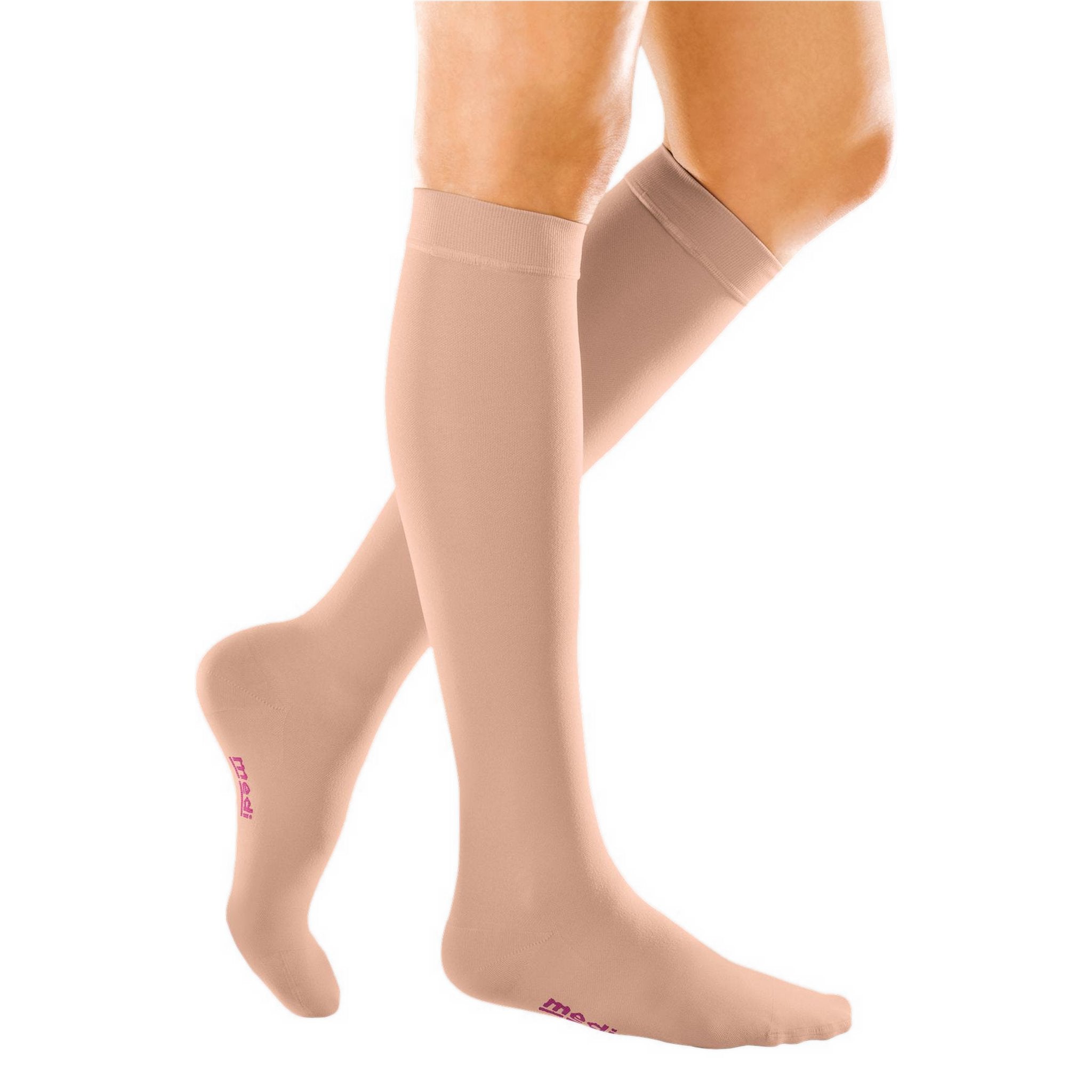 mediven Forte Knee High 40-50 mmHg Compression Socks – Caramel