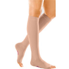 mediven Forte Knee High 30-40 mmHg Compression Socks Open Toe – Caramel