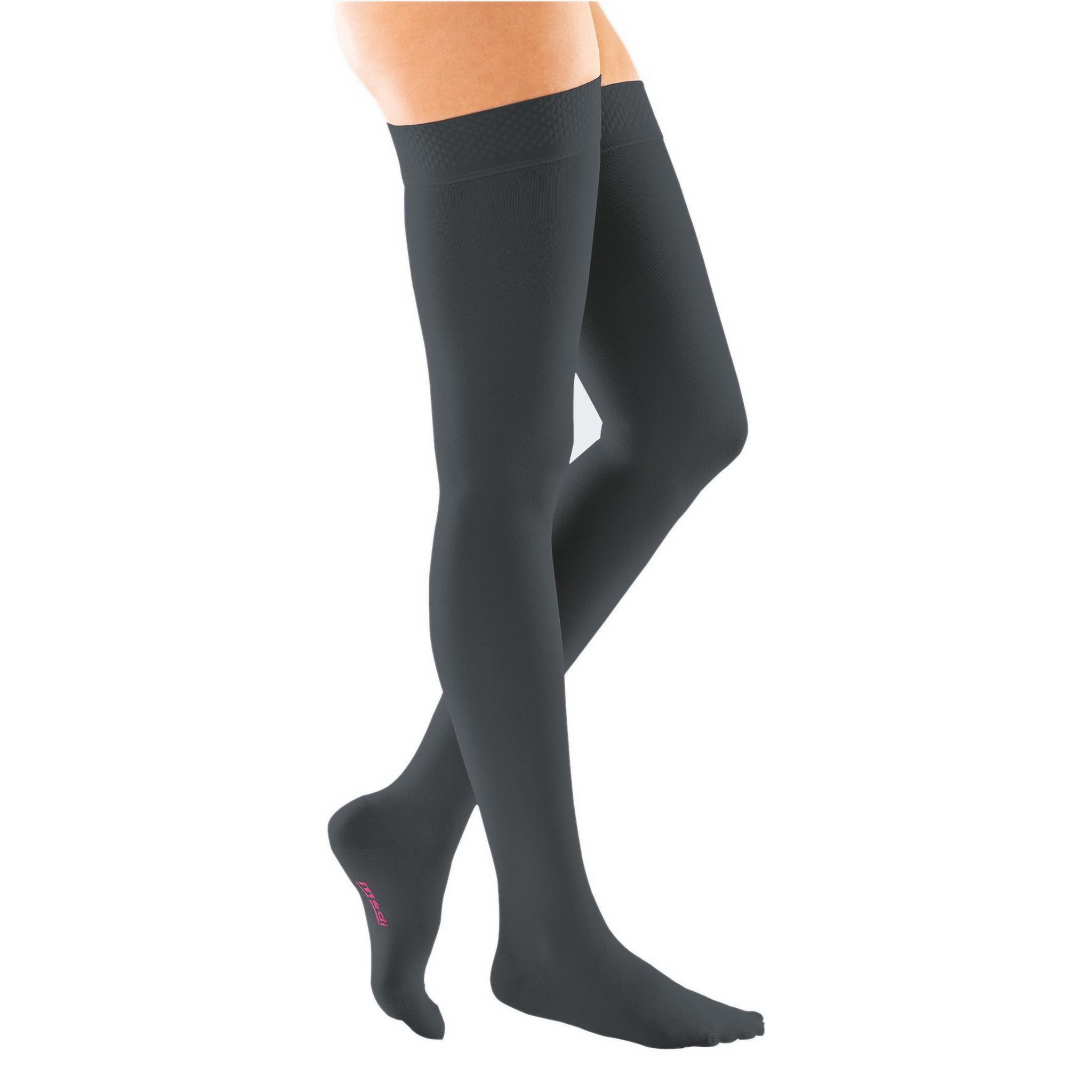 mediven Forte Thigh High 30-40 mmHg Compression Socks – Black