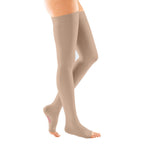 mediven Forte Thigh High 40-50 mmHg Compression Socks Open Toe – Beige