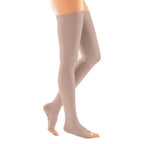 mediven Forte Thigh High 30-40 mmHg Compression Socks Open Toe – Cashmere