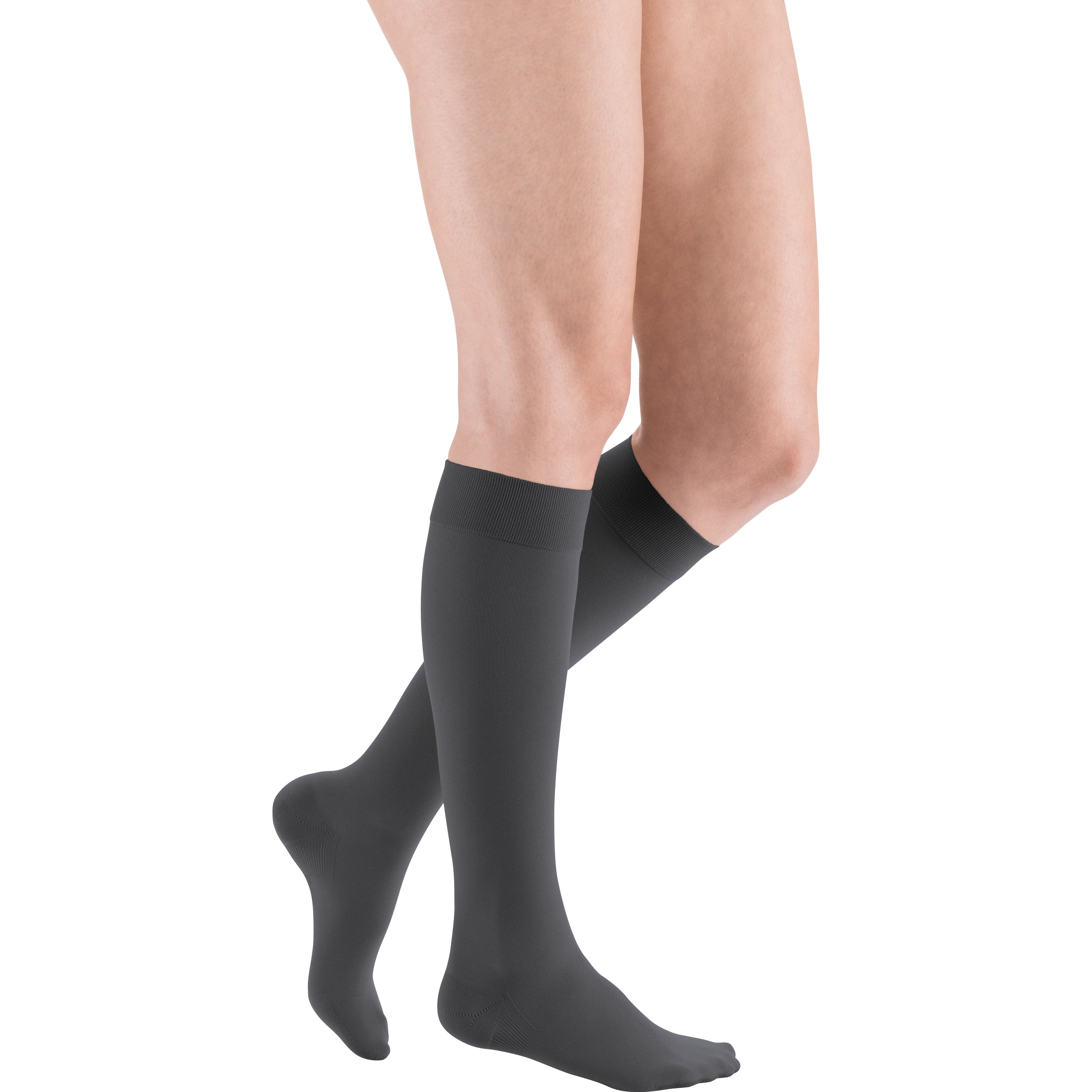 mediven Plus Knee High 20-30 mmHg Compression Socks - Classic Darks – Anthracite