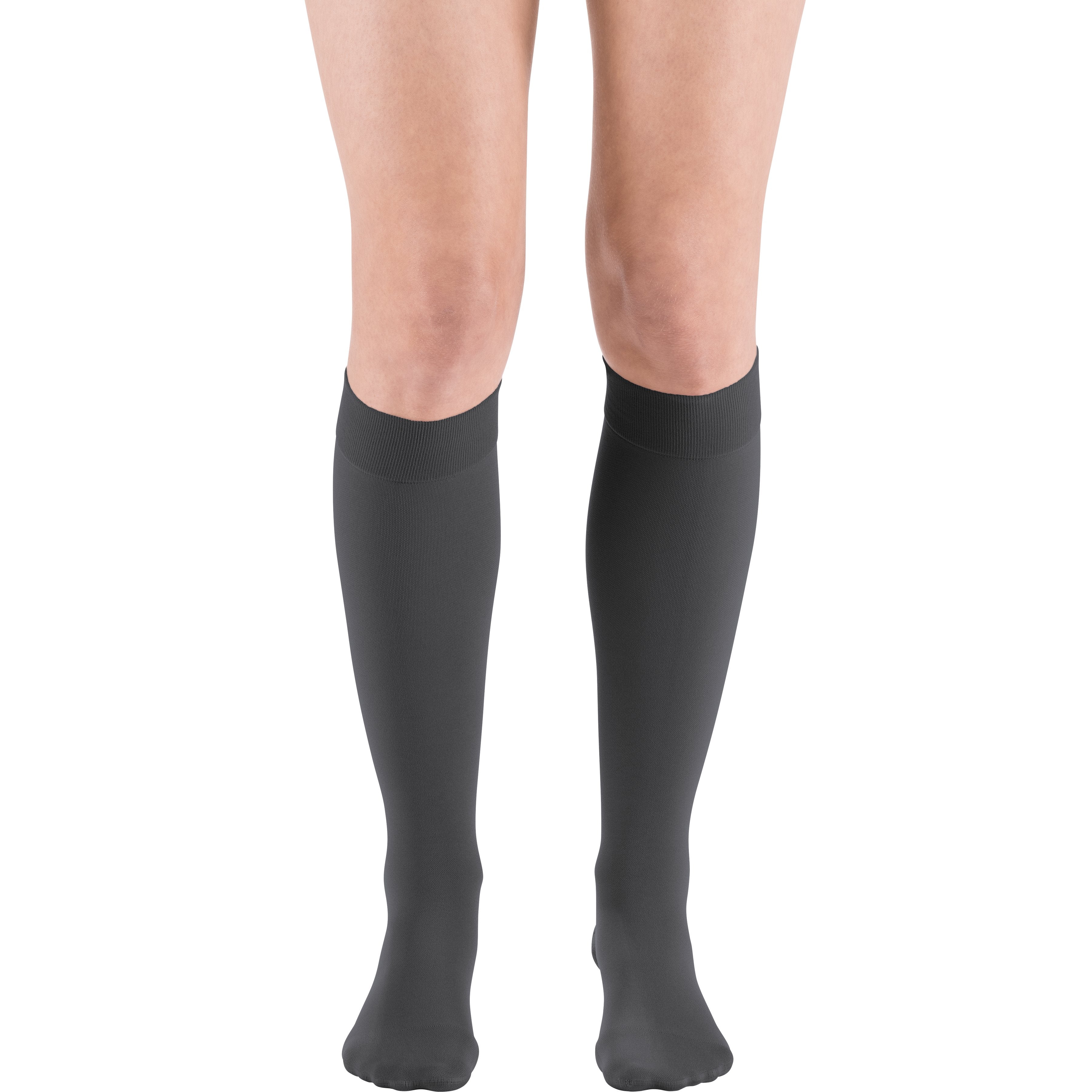 mediven Plus Knee High 40-50 mmHg Compression Socks - Classic Darks – Anthracite