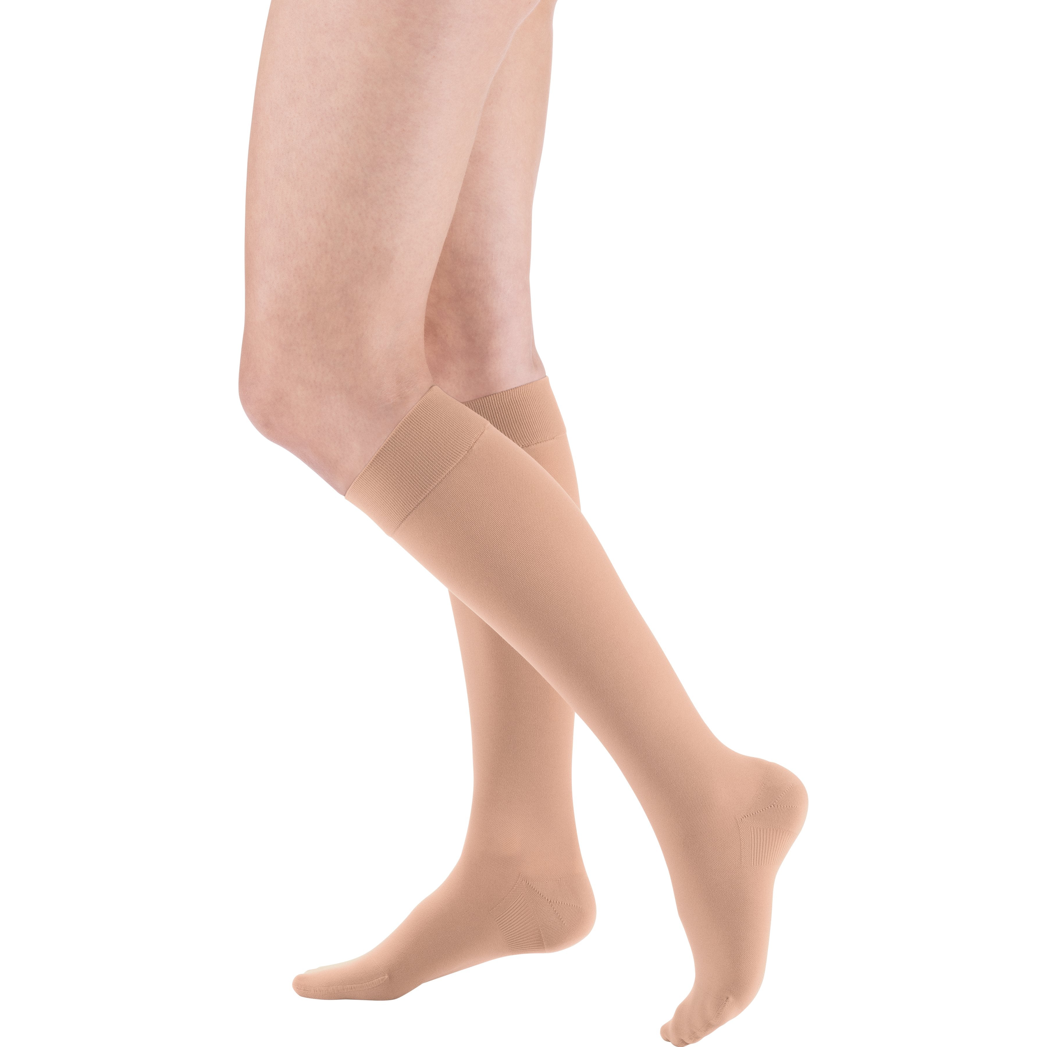 mediven Plus Knee High 20-30 mmHg Compression Socks - Neutral & Skin-Tone Shades – Caramel