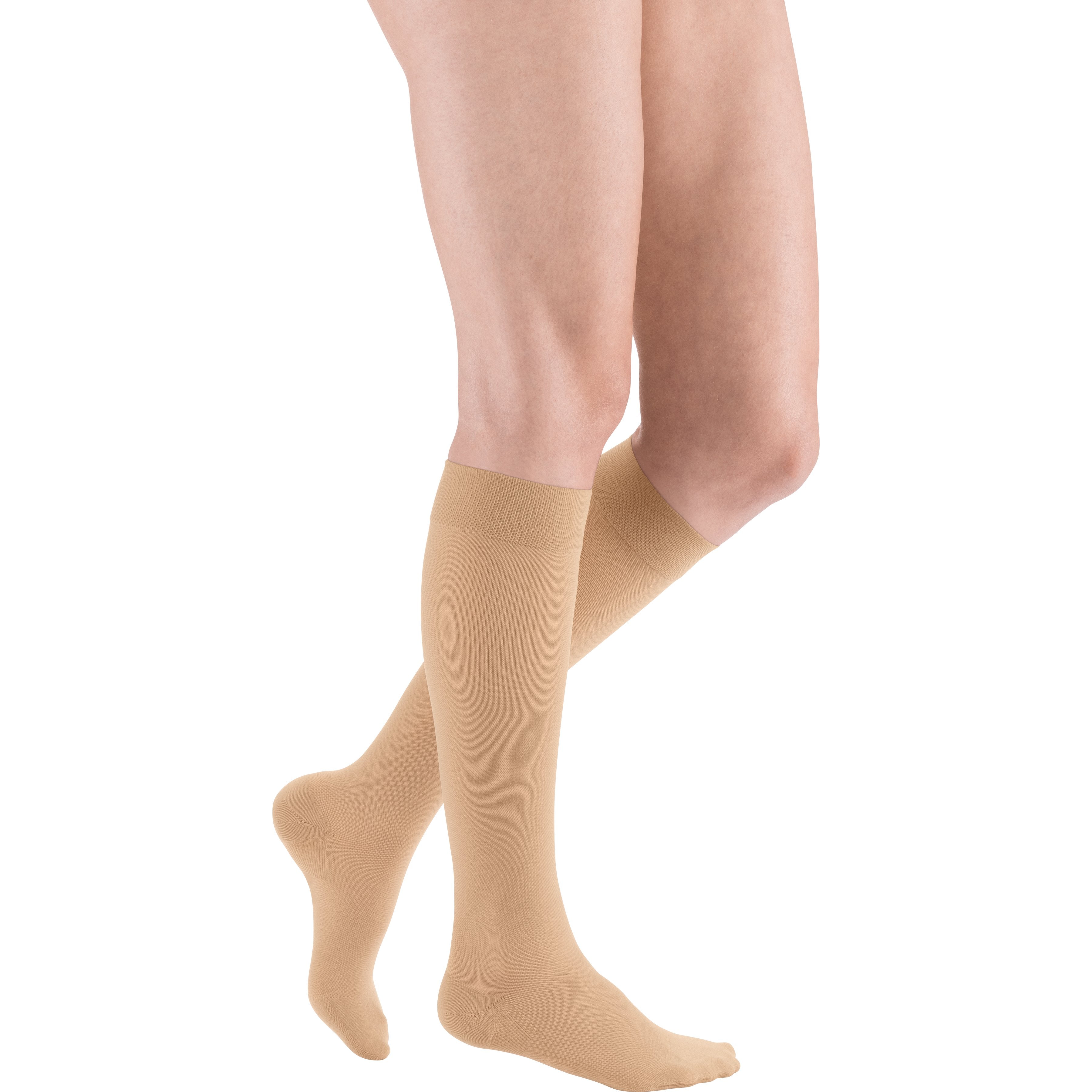 mediven Plus Knee High 20-30 mmHg Compression Socks - Neutral & Skin-Tone Shades – Sand