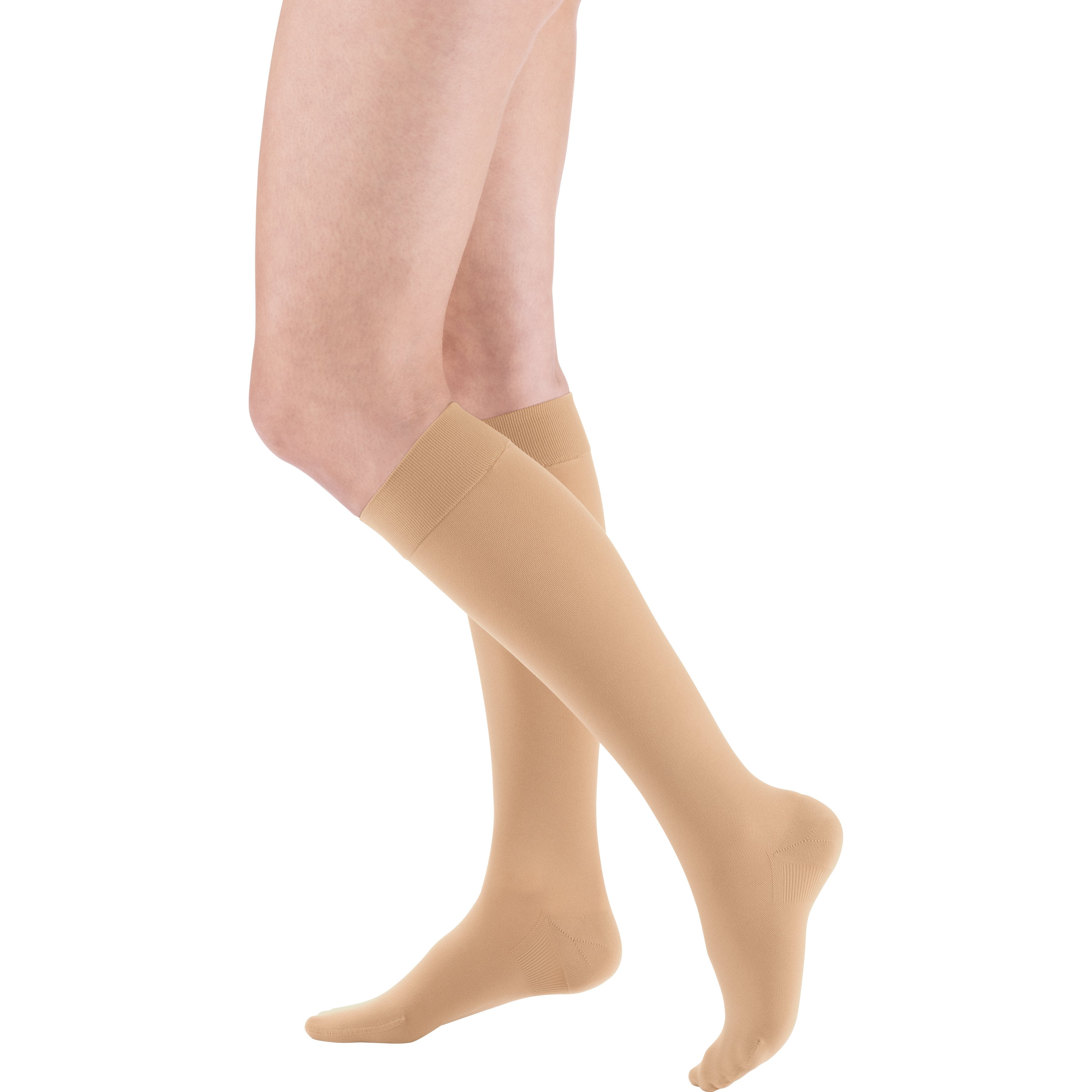 mediven Plus Knee High 30-40 mmHg Compression Socks - Neutral & Skin-Tone Shades – Sand