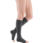 mediven Plus Knee High 20-30 mmHg Compression Socks Open Toe - Classic Darks – Anthracite