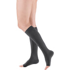 mediven Plus Knee High 20-30 mmHg Compression Socks Open Toe - Classic Darks – Anthracite