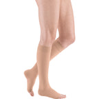 mediven Plus Knee High 30-40 mmHg Compression Socks Open Toe - Neutral & Skin-Tone Shades – Caramel
