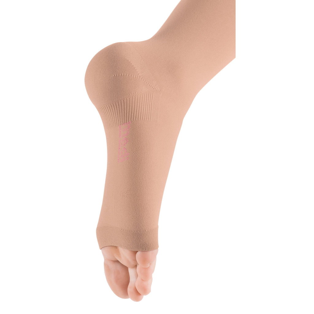 mediven Plus Knee High 30-40 mmHg Compression Socks Open Toe - Neutral & Skin-Tone Shades – Caramel
