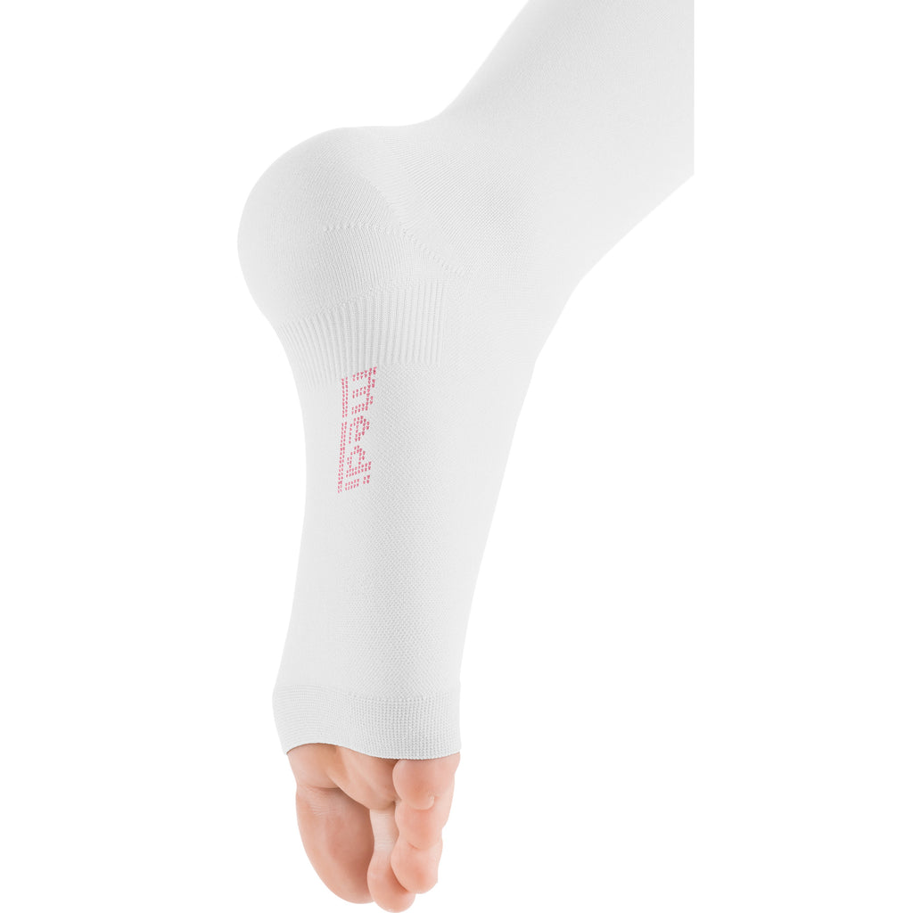 mediven Plus Knee High 30-40 mmHg Compression Socks Open Toe - Neutral & Skin-Tone Shades – White
