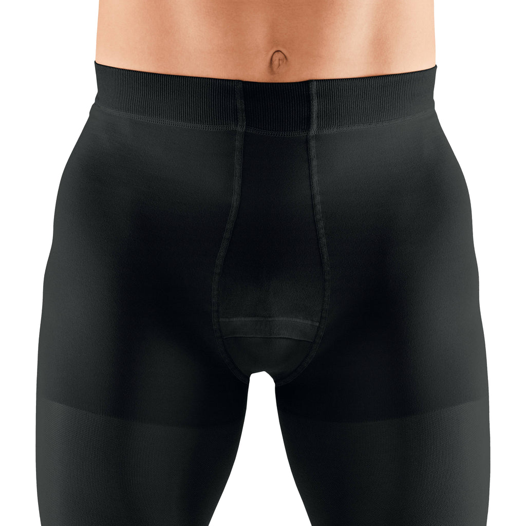mediven Plus Men's Leotard 30-40 mmHg Compression Socks Open Toe – Black