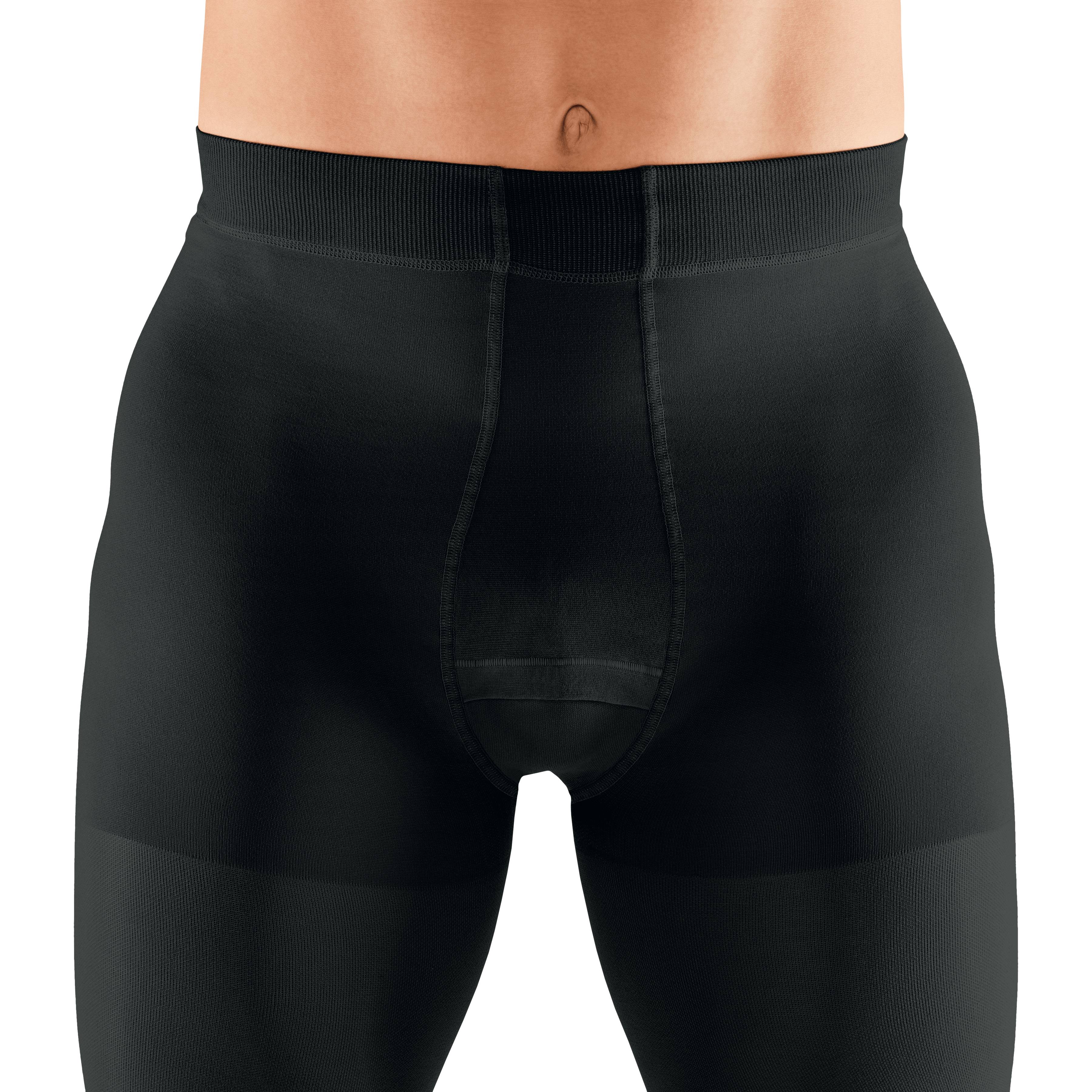 mediven Plus Men's Leotard 30-40 mmHg Compression Socks Open Toe – Black