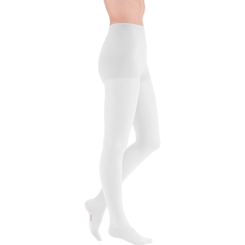 mediven Plus Pantyhose 30-40 mmHg Compression Socks – White