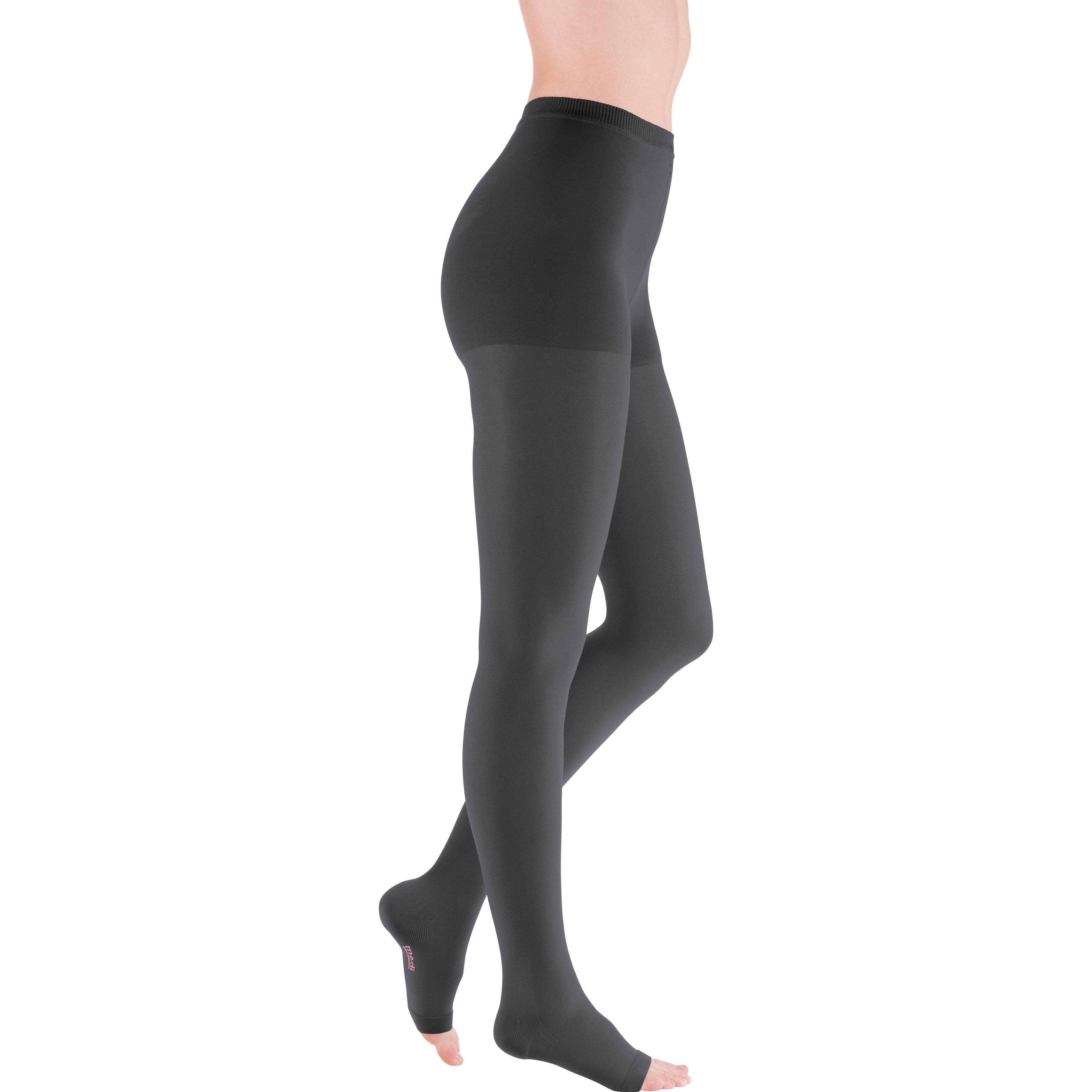 mediven Plus Pantyhose 40-50 mmHg Compression Socks Open Toe – Anthracite