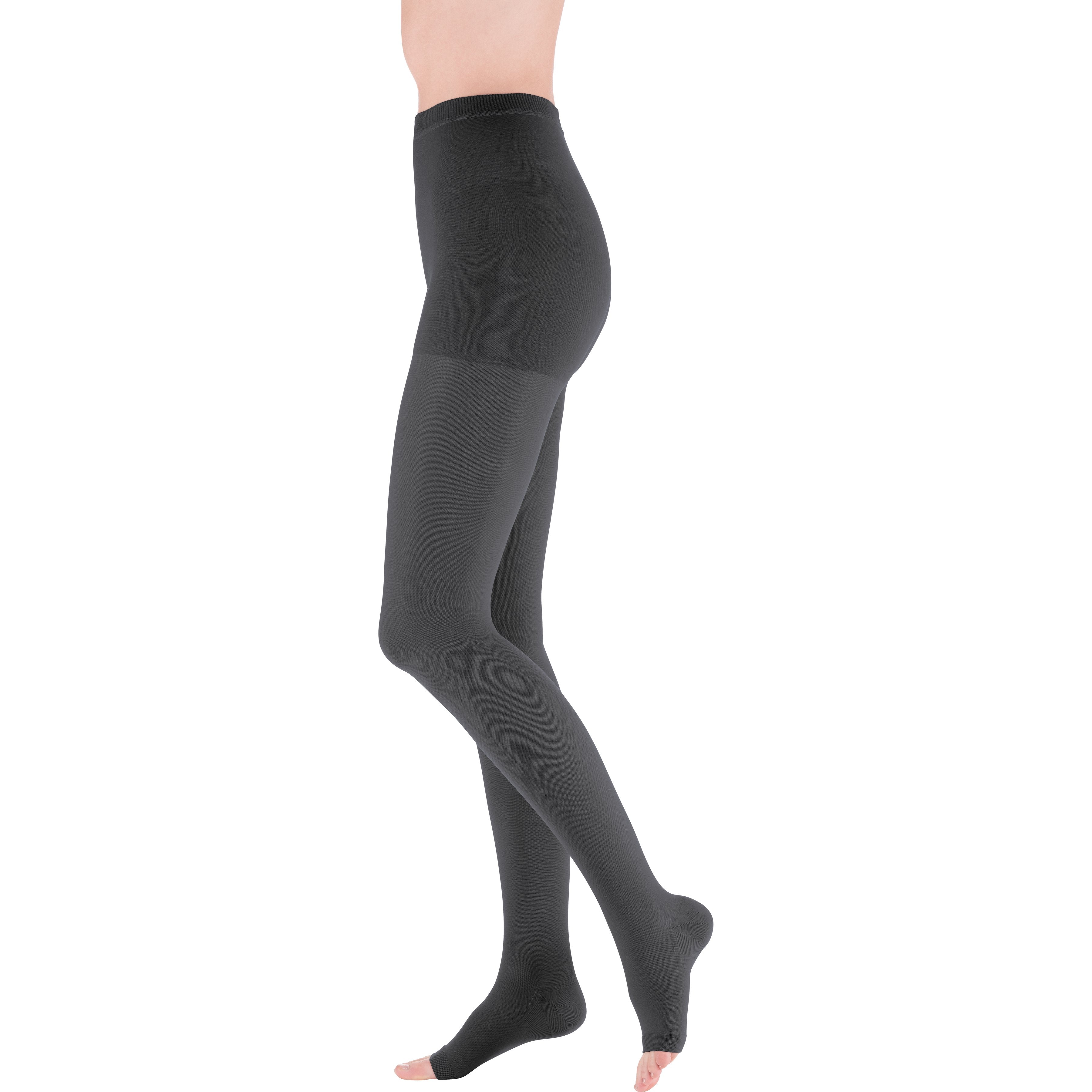 mediven Plus Pantyhose 30-40 mmHg Compression Socks Open Toe – Anthracite