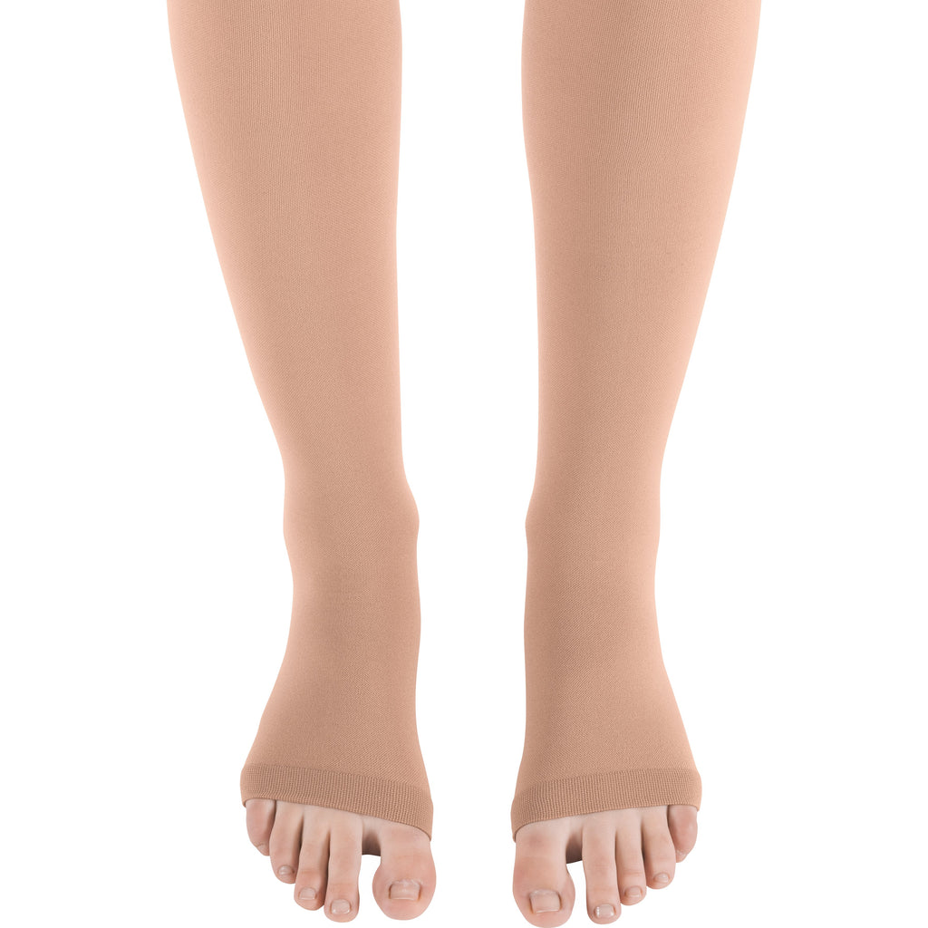 mediven Plus Pantyhose 30-40 mmHg Compression Socks Open Toe – Caramel