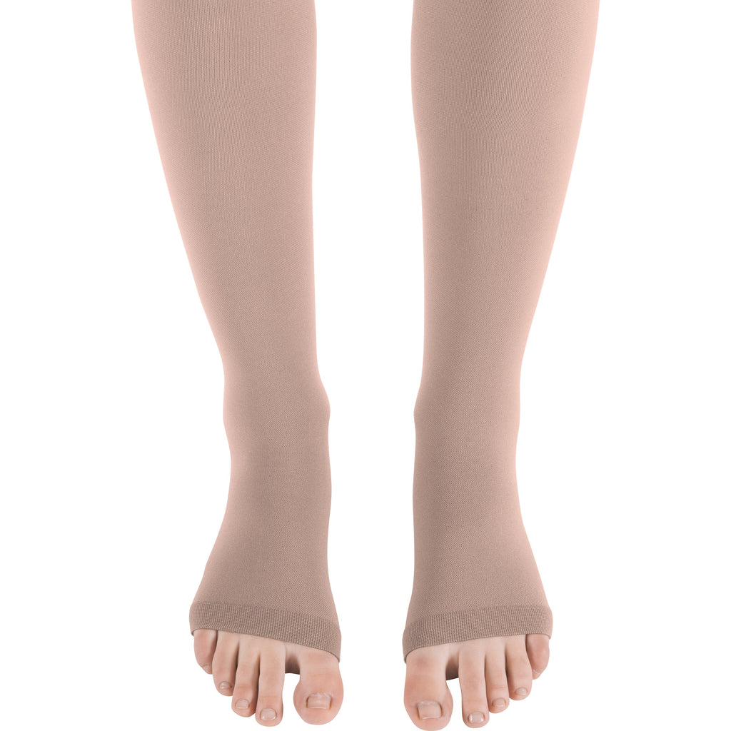 mediven Plus Pantyhose 30-40 mmHg Compression Socks Open Toe – Cashmere