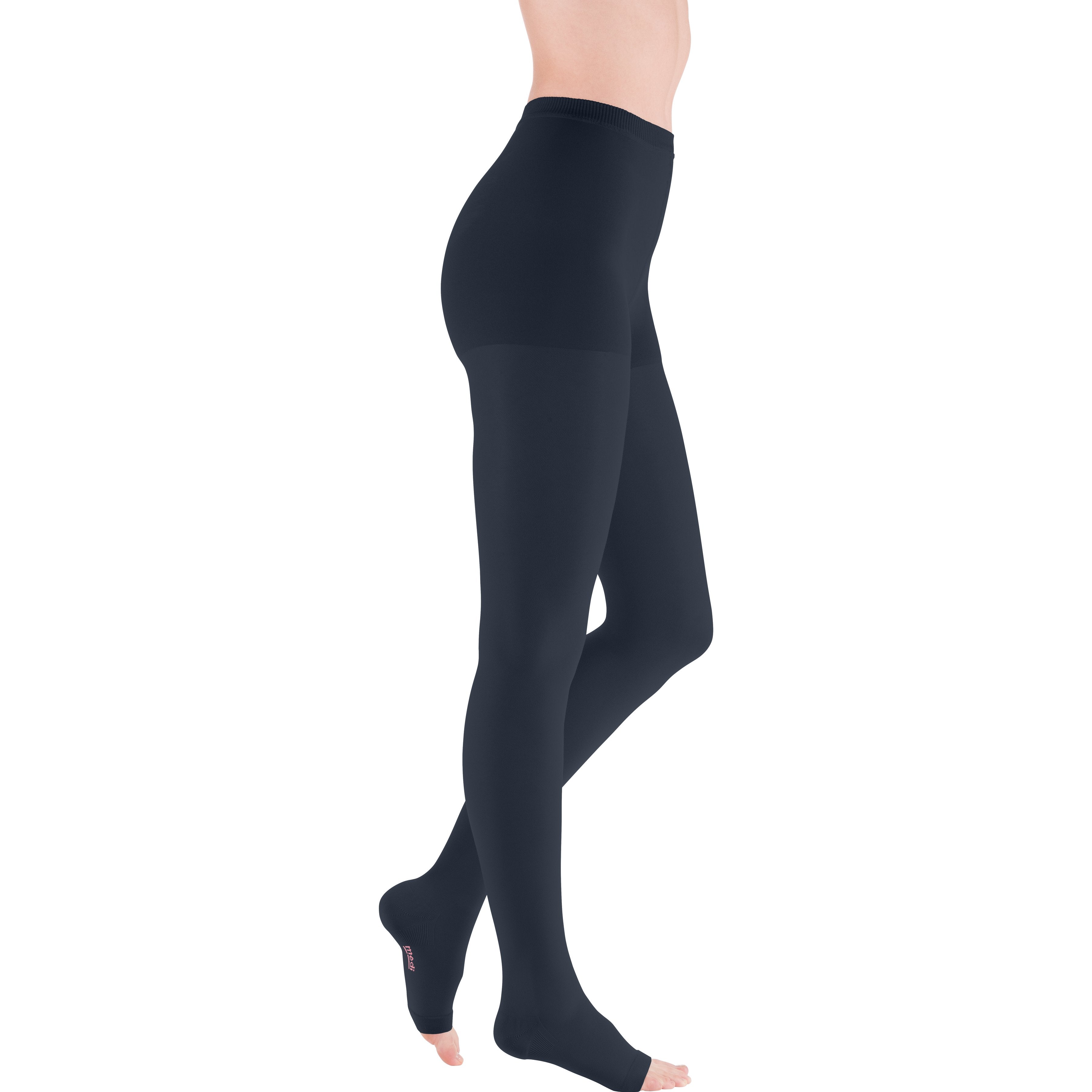 mediven Plus Pantyhose 30-40 mmHg Compression Socks Open Toe – Navy