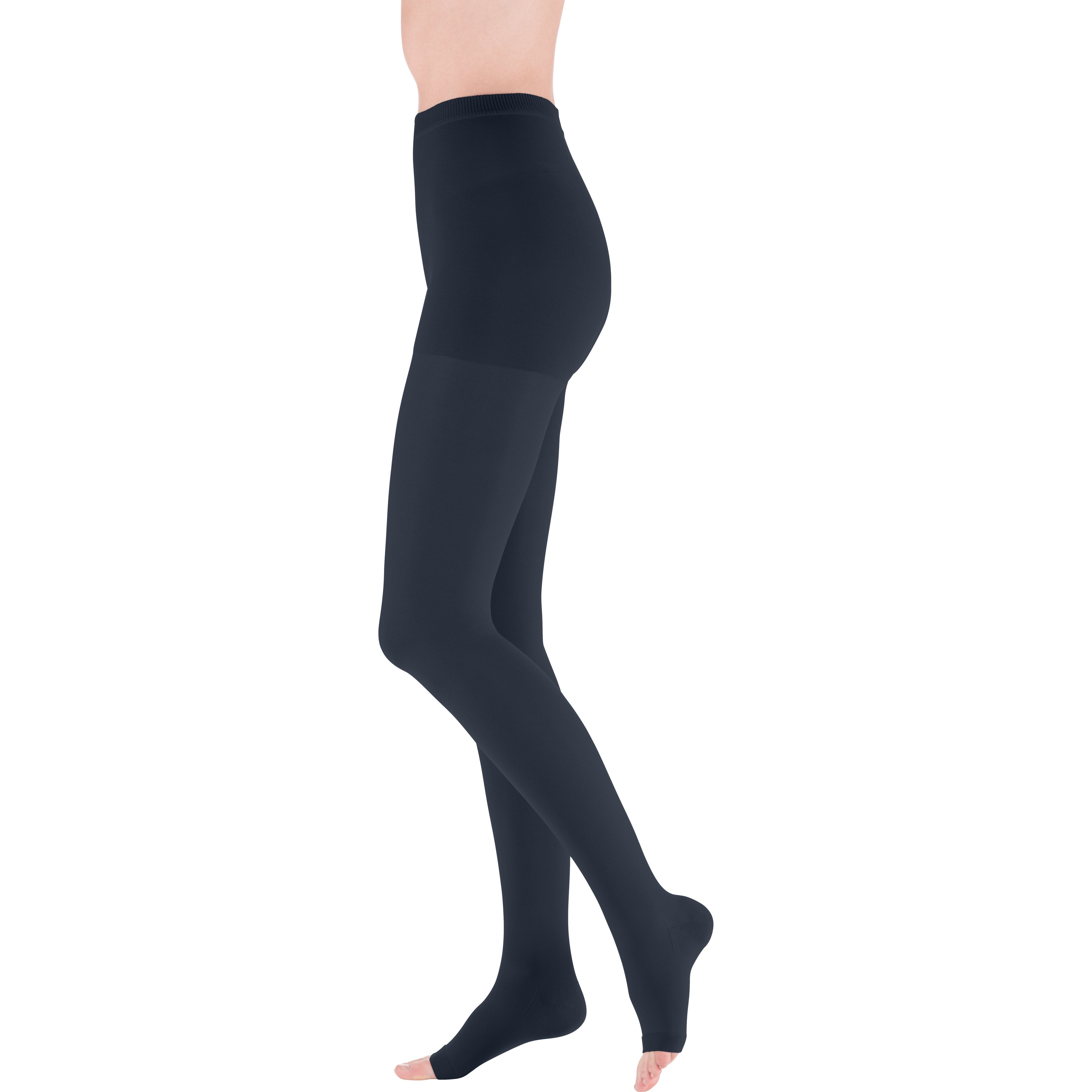 mediven Plus Pantyhose 30-40 mmHg Compression Socks Open Toe – Navy