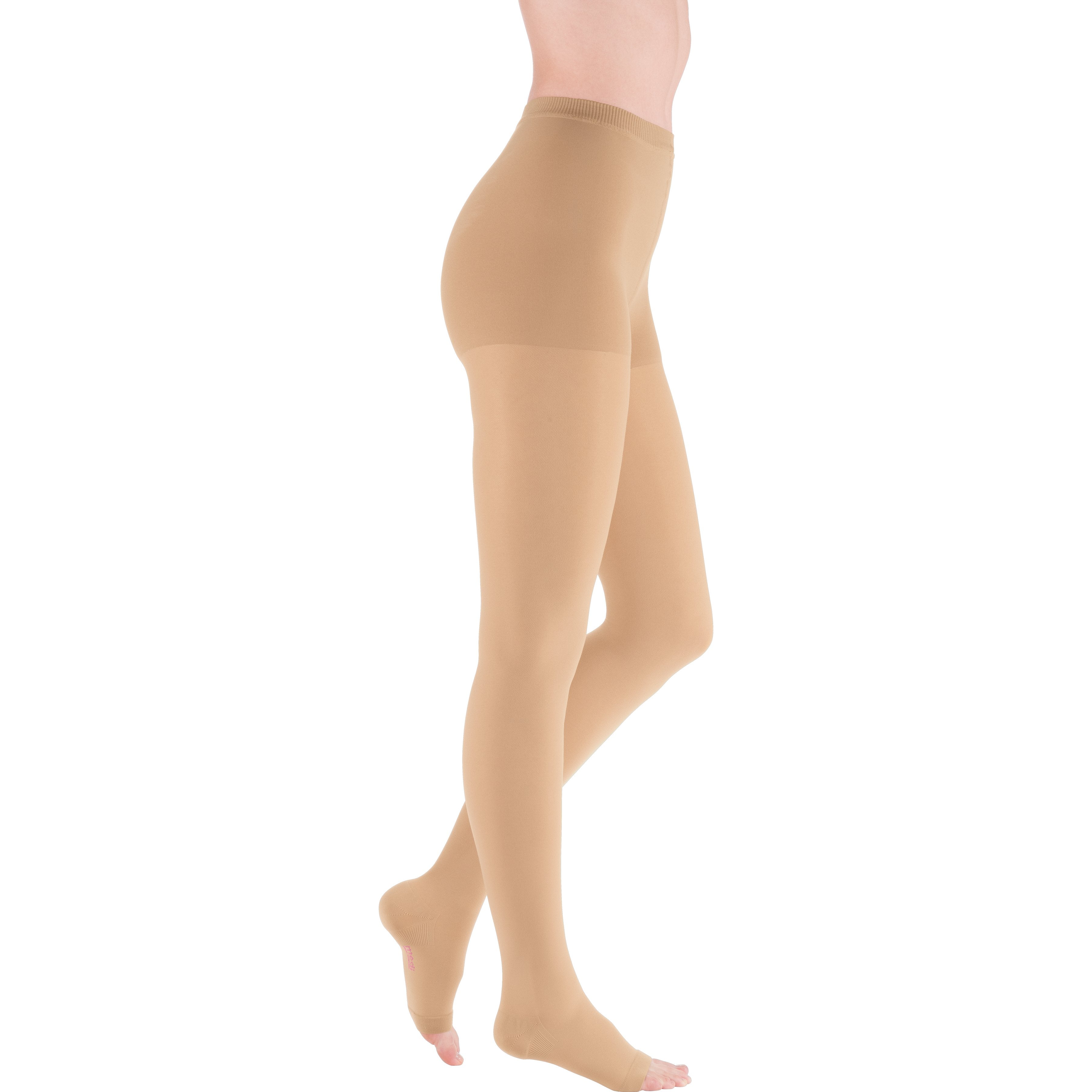 mediven Plus Pantyhose 40-50 mmHg Compression Socks Open Toe – Sand
