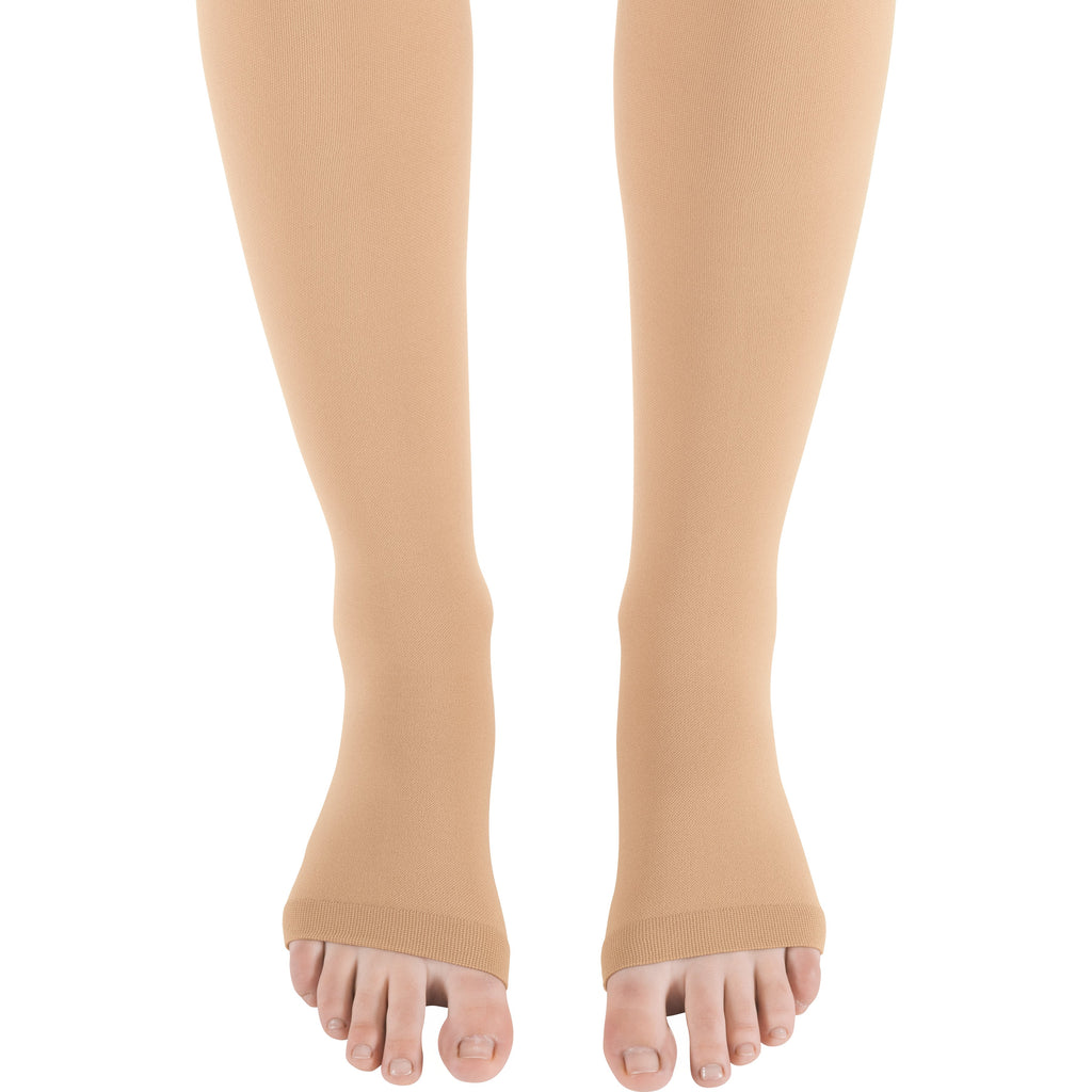 mediven Plus Pantyhose 30-40 mmHg Compression Socks Open Toe – Sand