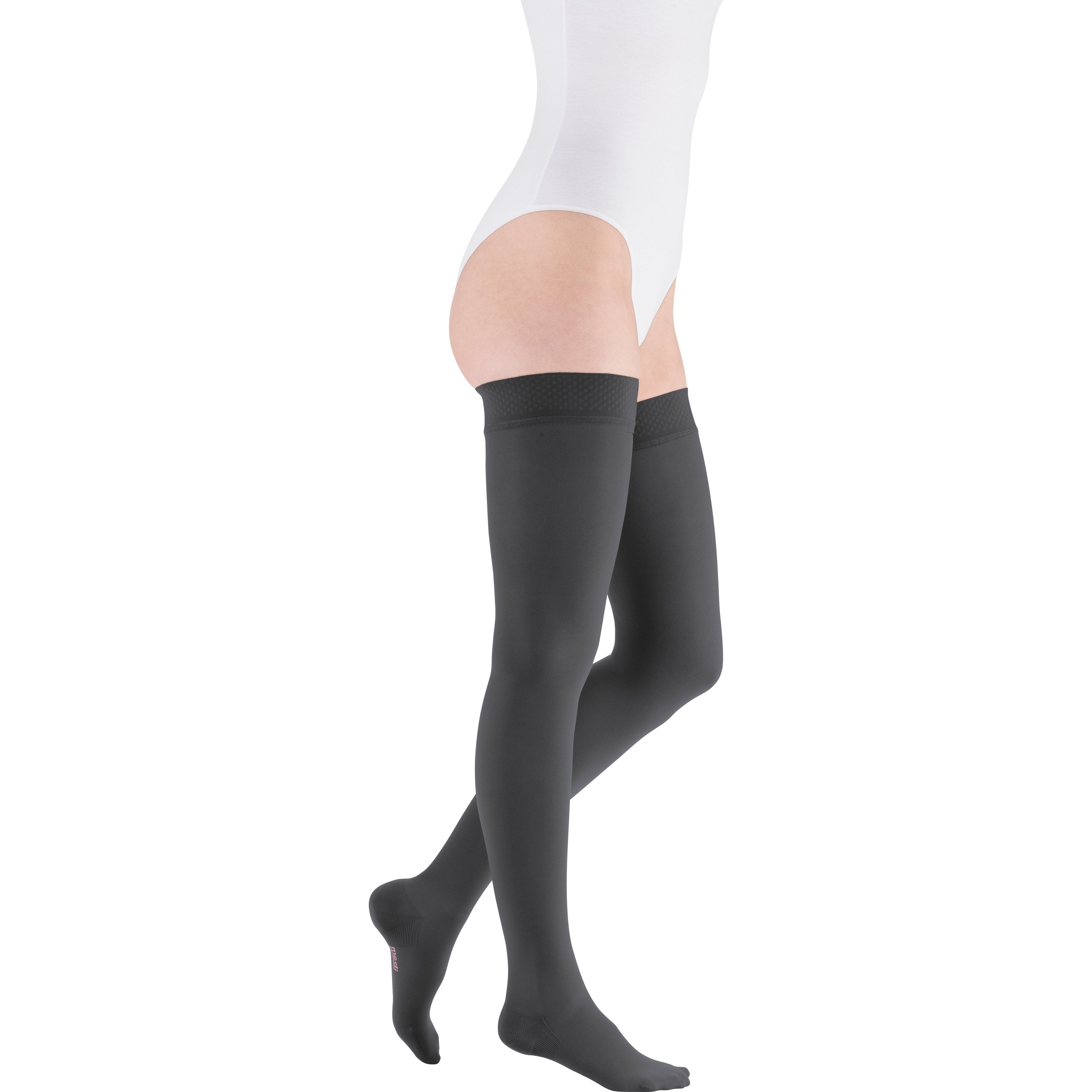 mediven Plus Thigh High 20-30 mmHg Compression Socks – Anthracite