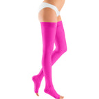 mediven Plus Thigh High 20-30 mmHg Compression Socks Open Toe – Magenta