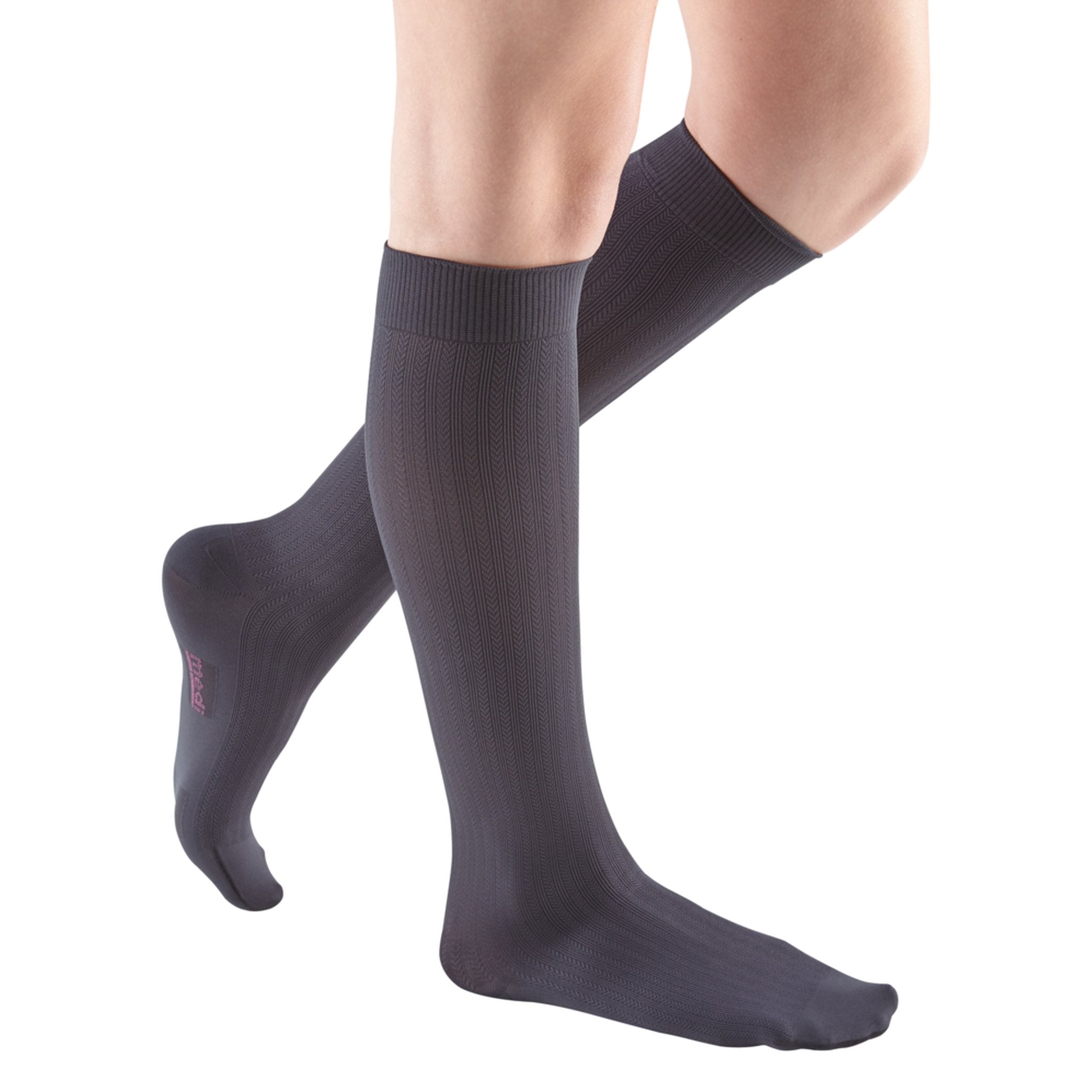 mediven Vitality Knee High 20-30 mmHg Compression Socks – Charcoal