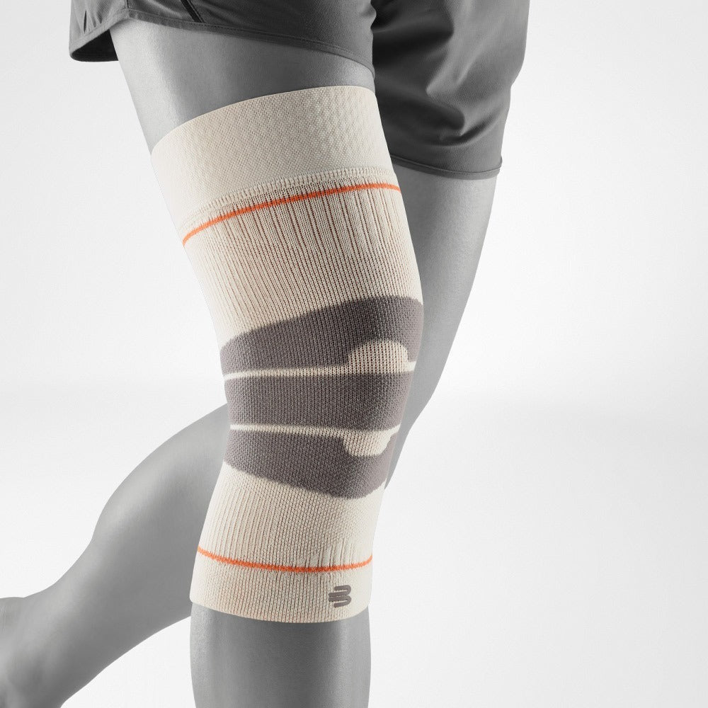 Bauerfeind Merino Compression Knee Sleeve 20-30 mmHg – Sandstone Orange