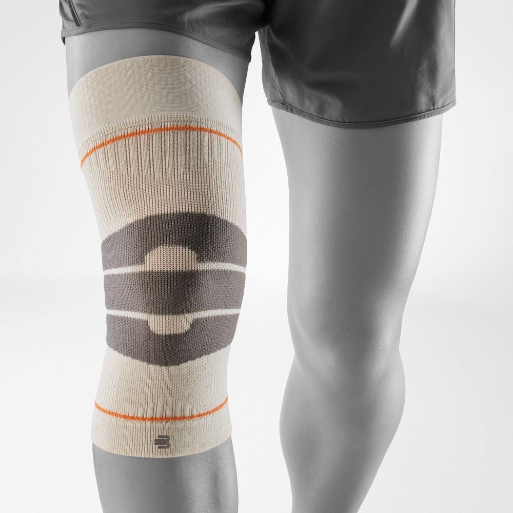 Bauerfeind Merino Compression Knee Sleeve 20-30 mmHg – Sandstone Orange
