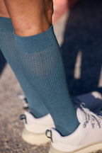 Merino compression socks in daily use