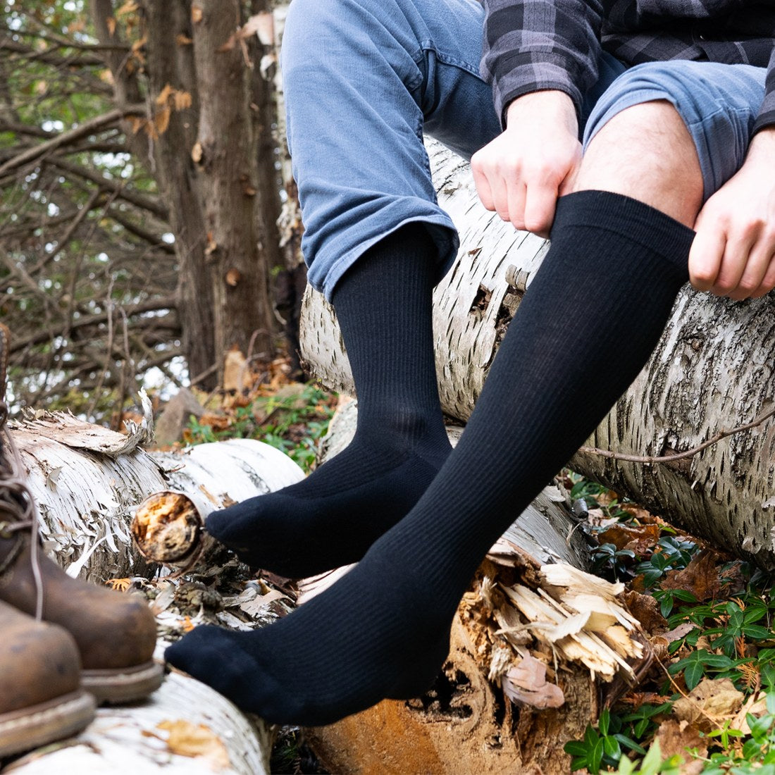 Merino compression socks in daily use