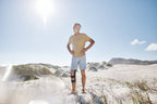Bauerfeind SecuTec OA Knee Brace worn at the beach
