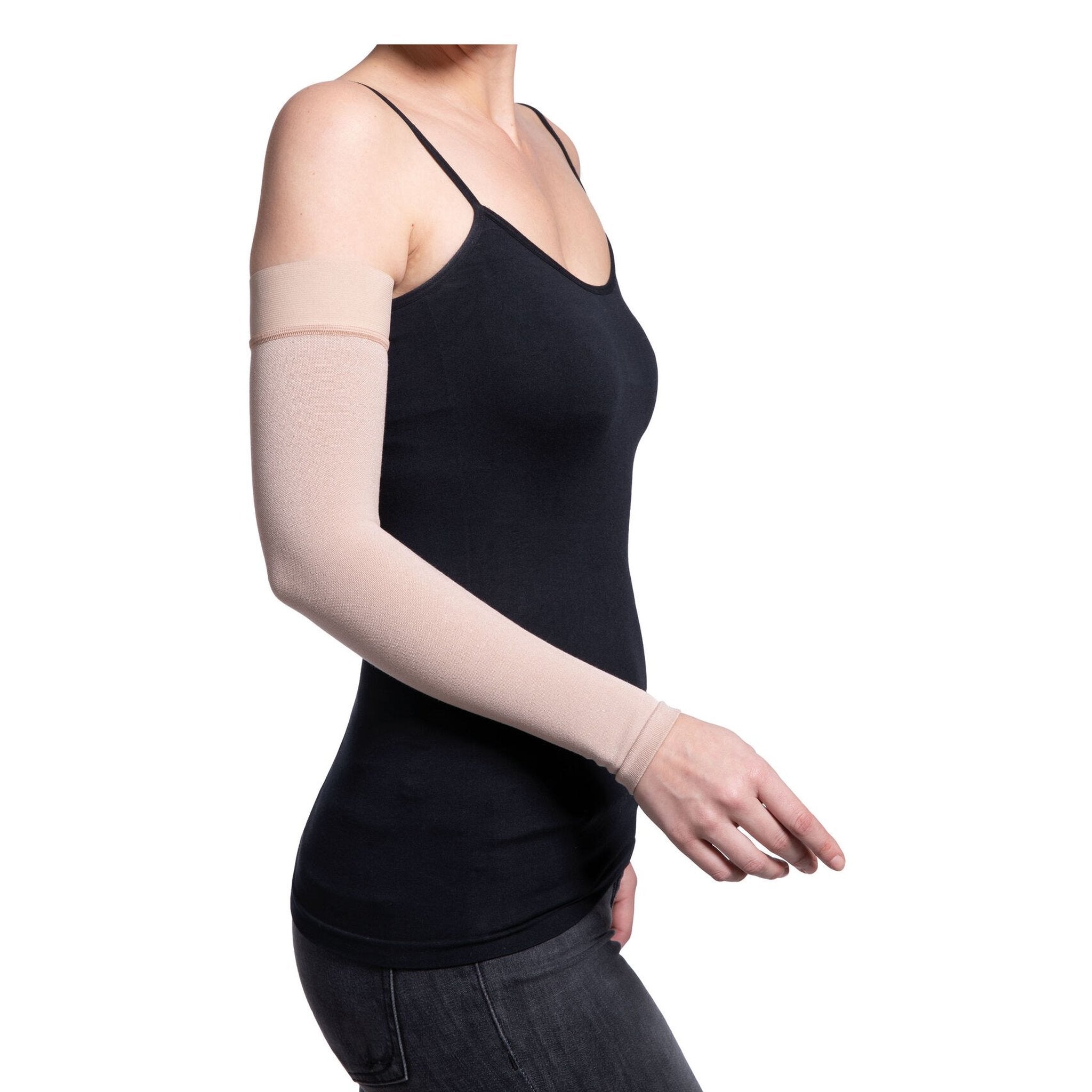 Sigvaris Advance Armsleeve 20-30 mmHg Compression Arm Sleeve – Beige
