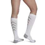 Sigvaris Athletic Recovery Socks Knee High 15-20 mmHg – White