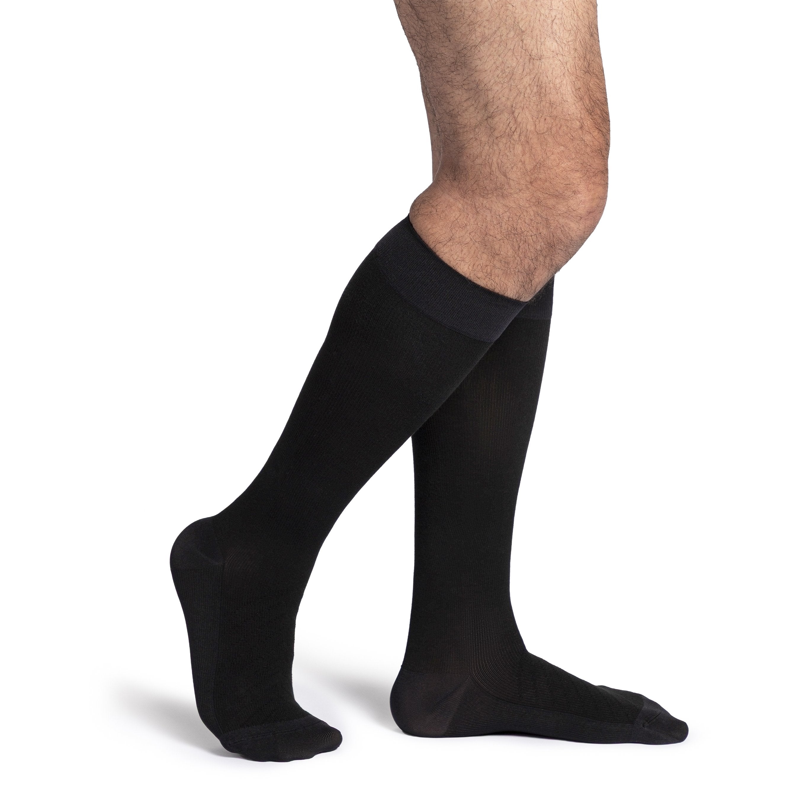 Sigvaris Bamboo Knee High 20-30 mmHg Compression Socks – Black