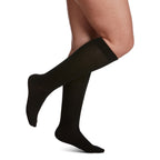 Sigvaris Casual Cotton Women's Knee High 15-20 mmHg Compression Socks – Black