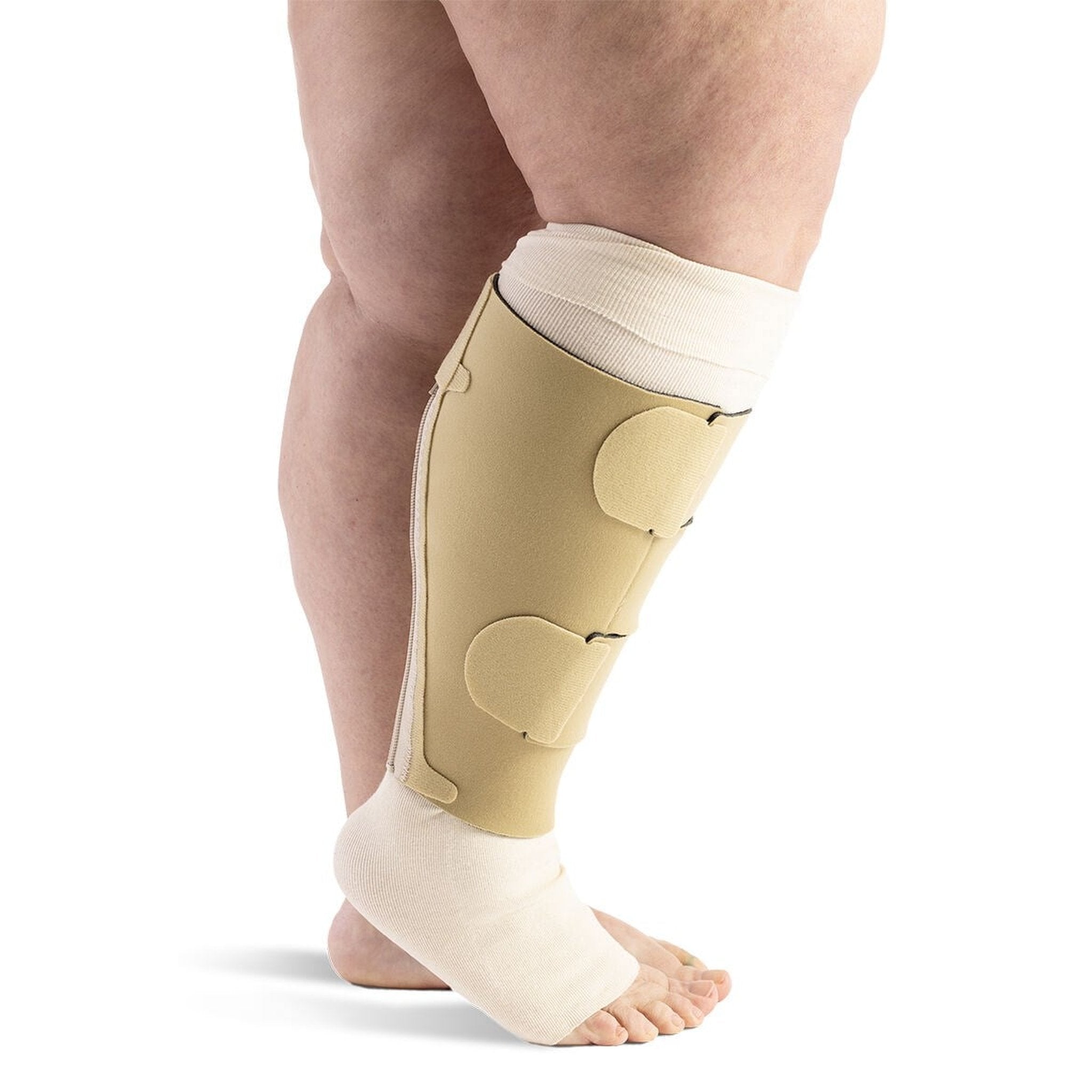 Sigvaris Compreflex Reduce Calf 20-50 mmHg Adjustable Compression Wrap – Beige