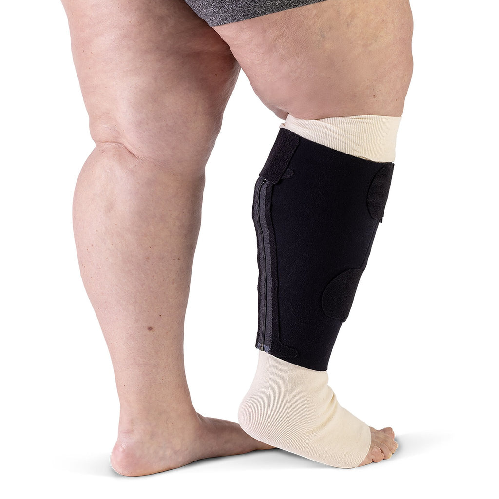 Sigvaris Compreflex Reduce Calf 20-50 mmHg Adjustable Compression Wrap – Black