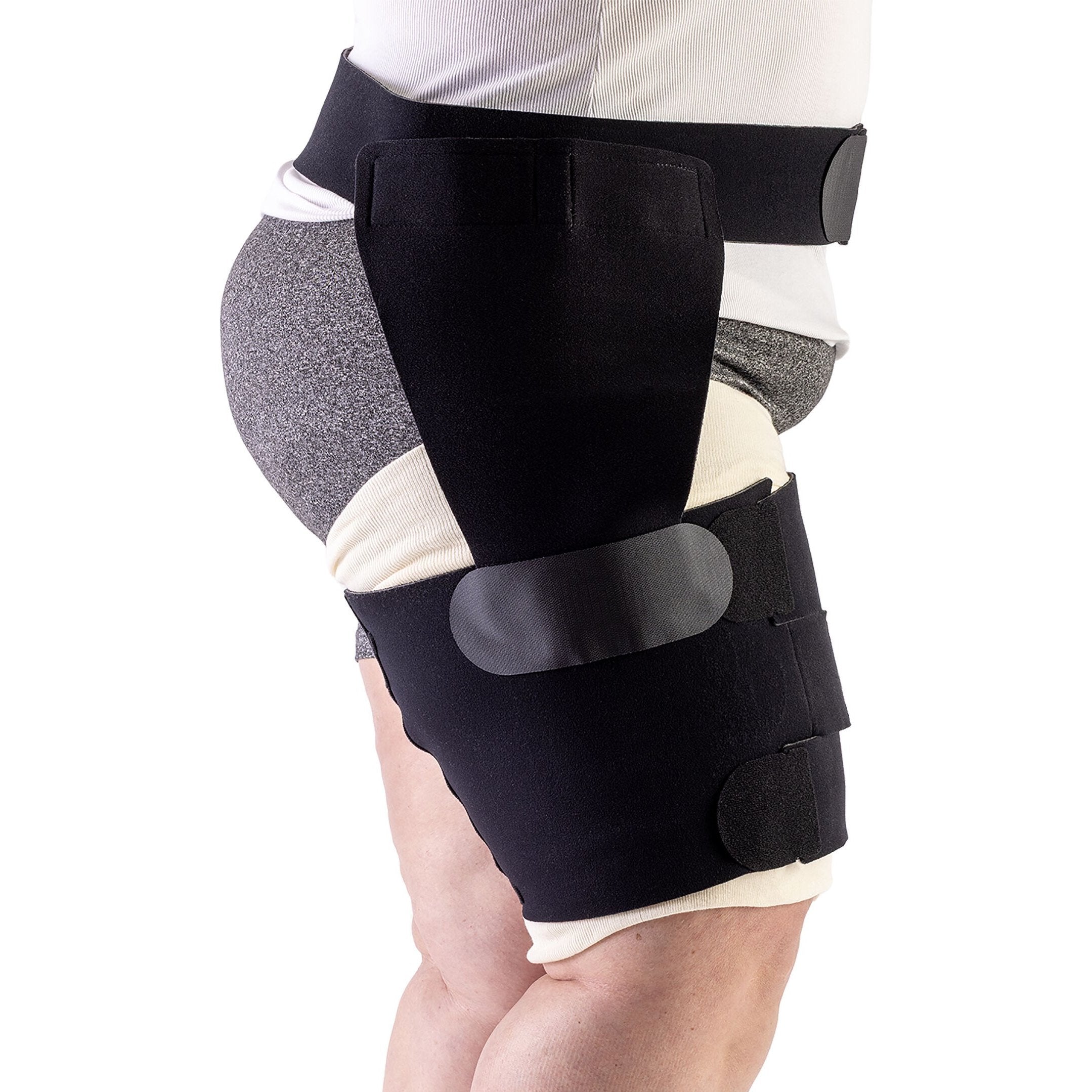 Sigvaris Compreflex Reduce Thigh 20-50 mmHg Adjustable Compression Wrap – Black