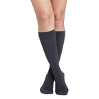 Sigvaris Cotton Women's Knee High 20-30 mmHg Compression Socks – Black Mist