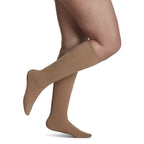 Sigvaris Cotton Women's Knee High 20-30 mmHg Compression Socks – Light Beige