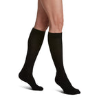 Sigvaris Cushioned Cotton Women's Knee High 20-30 mmHg Compression Socks – Black