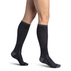 Sigvaris Flow Tech Knee High 20-30 mmHg Compression Socks – Black